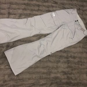 Gray North face ski pants